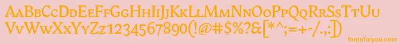 More about BiblonScOt Font BiblonScOt Font – Orange Fonts on Pink Background