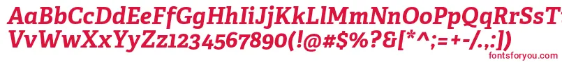 AdelleCyrillicBoldItalic Font – Red Fonts