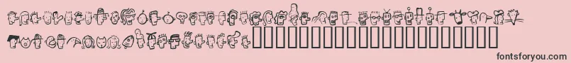 Fonth Font – Black Fonts on Pink Background