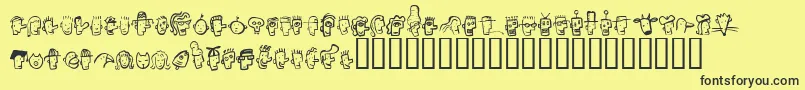 Fonth Font – Black Fonts on Yellow Background
