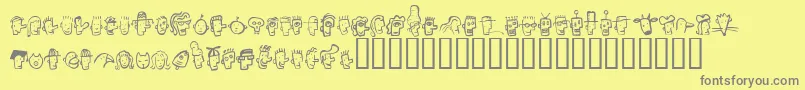 Fonth Font – Gray Fonts on Yellow Background
