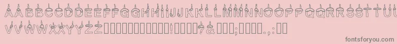 Timetoparty Font – Gray Fonts on Pink Background