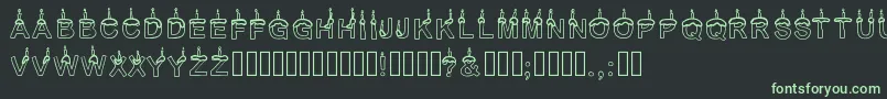 Timetoparty Font – Green Fonts on Black Background
