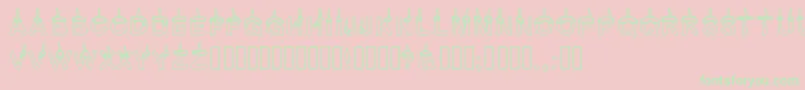 Timetoparty Font – Green Fonts on Pink Background