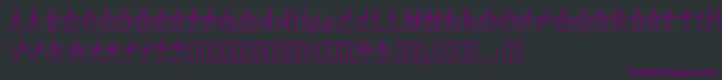 Timetoparty Font – Purple Fonts on Black Background