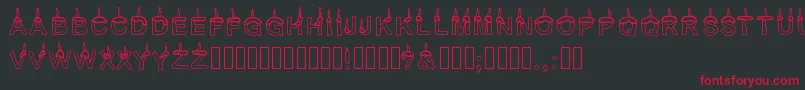 Timetoparty Font – Red Fonts on Black Background