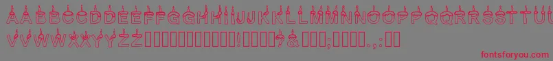 Timetoparty Font – Red Fonts on Gray Background
