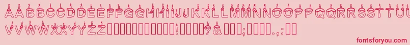 Timetoparty Font – Red Fonts on Pink Background