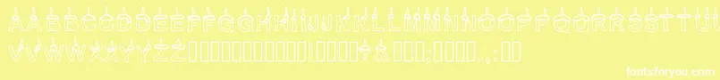 Timetoparty Font – White Fonts on Yellow Background