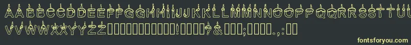 Timetoparty Font – Yellow Fonts on Black Background