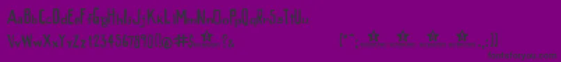 Peixe Font – Black Fonts on Purple Background