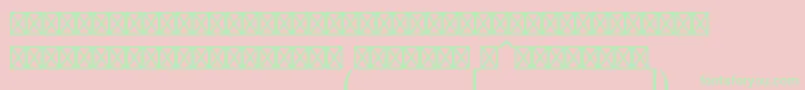 LucidamathstdExtension Font – Green Fonts on Pink Background