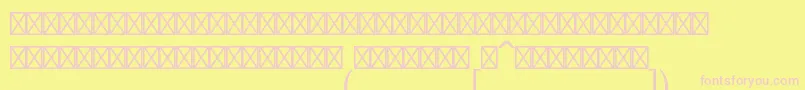 LucidamathstdExtension Font – Pink Fonts on Yellow Background