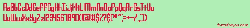Yourcomplex Font – Red Fonts on Green Background