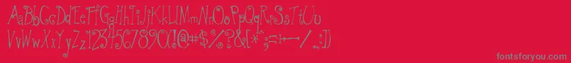 fuente GreywolfQuirk – Fuentes Grises Sobre Fondo Rojo