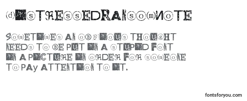 DistressedRansomNote Font