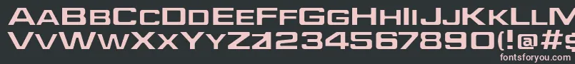 Jeffe Font – Pink Fonts on Black Background