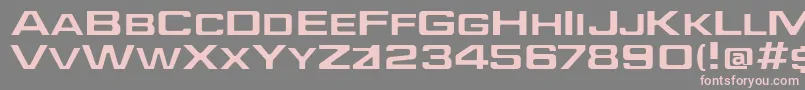 フォントJeffe – 灰色の背景にピンクのフォント