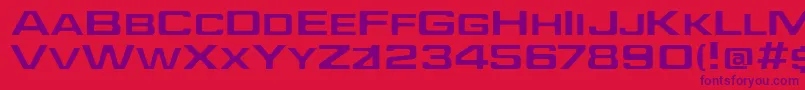 Jeffe Font – Purple Fonts on Red Background