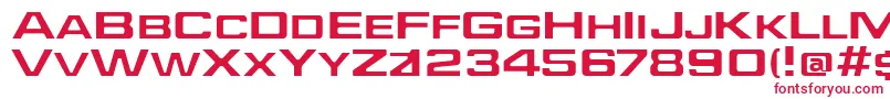 フォントJeffe – 赤い文字