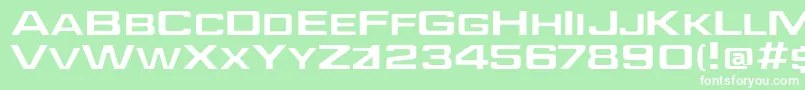 Jeffe Font – White Fonts on Green Background