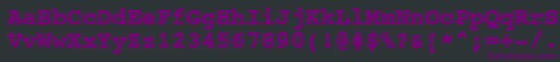 fuente NtcouriervkCyrillicBold – Fuentes Moradas Sobre Fondo Negro