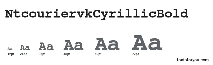 NtcouriervkCyrillicBold Font Sizes