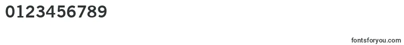 Шрифт CommerceSsiSemiBold – шрифты для цифр и чисел