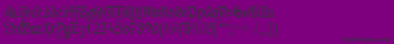 MaBastardAnglicanaDb Font – Black Fonts on Purple Background