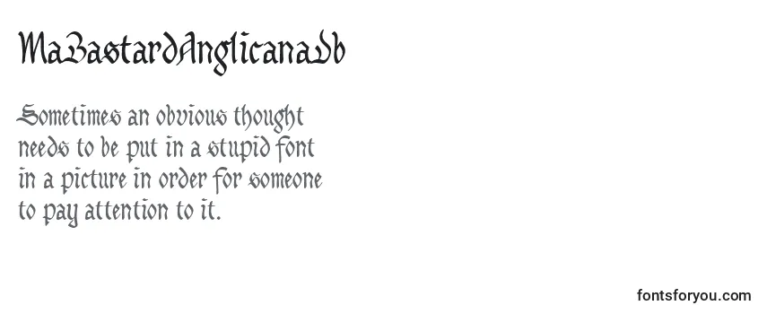 MaBastardAnglicanaDb Font