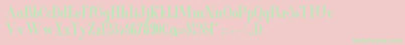 GlamorBoldcondensed Font – Green Fonts on Pink Background