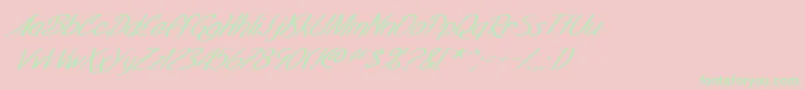 SfFoxboroScriptExtendedItalicフォントについての詳細 フォントSfFoxboroScriptExtendedItalic – ピンクの背景に緑の文字