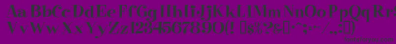 Raskin Font – Black Fonts on Purple Background