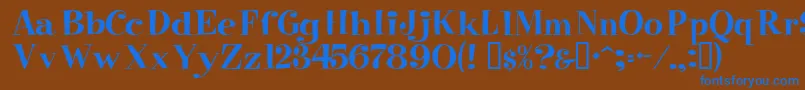 Подробнее о шрифте Raskin Шрифт Raskin – синие шрифты на коричневом фоне