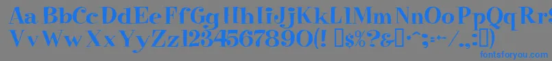 More about Raskin Font Raskin Font – Blue Fonts on Gray Background