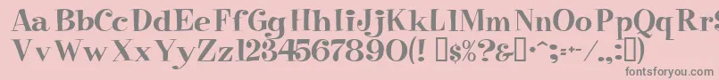 More about Raskin Font Raskin Font – Gray Fonts on Pink Background