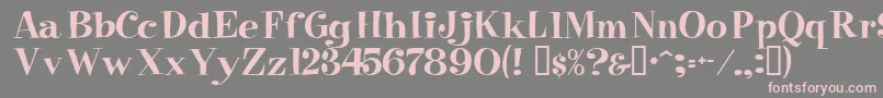 Raskin Font – Pink Fonts on Gray Background