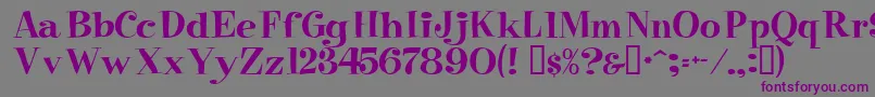 More about Raskin Font Raskin Font – Purple Fonts on Gray Background