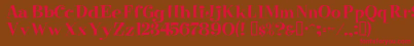 Raskin Font – Red Fonts on Brown Background