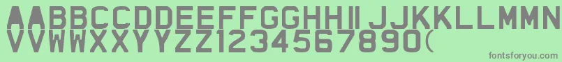 TheFragileBoldCaps Font – Gray Fonts on Green Background