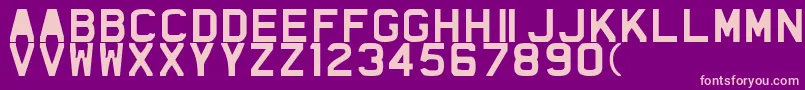 TheFragileBoldCaps Font – Pink Fonts on Purple Background