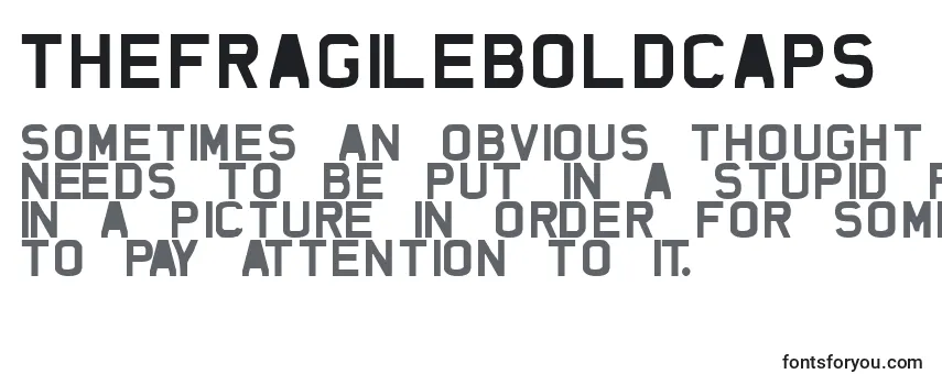 TheFragileBoldCaps Font
