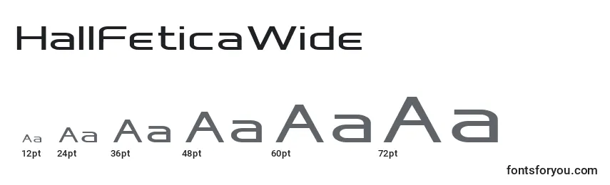 HallFeticaWide Font Sizes