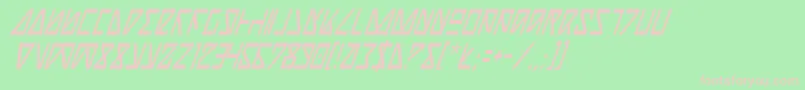 NickTurboCondensedItalic Font – Pink Fonts on Green Background