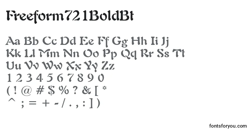 Freeform721BoldBtフォント–アルファベット、数字、特殊文字