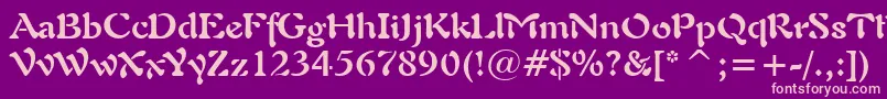 Freeform721BoldBt Font – Pink Fonts on Purple Background