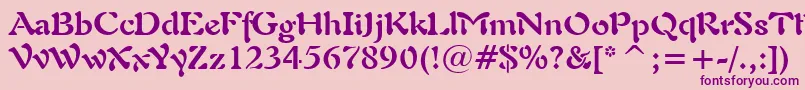 Freeform721BoldBt Font – Purple Fonts on Pink Background