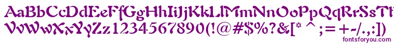 Freeform721BoldBt Font – Purple Fonts on White Background