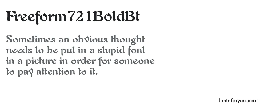 Review of the Freeform721BoldBt Font