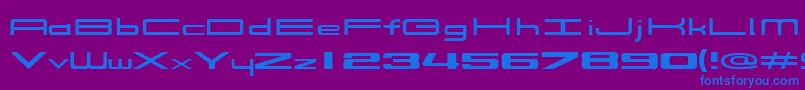 914Solid Font – Blue Fonts on Purple Background